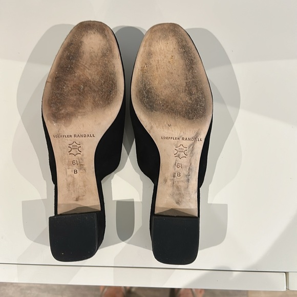 Loeffler Randall black suede pump mules -6.5 - Picture 5 of 6